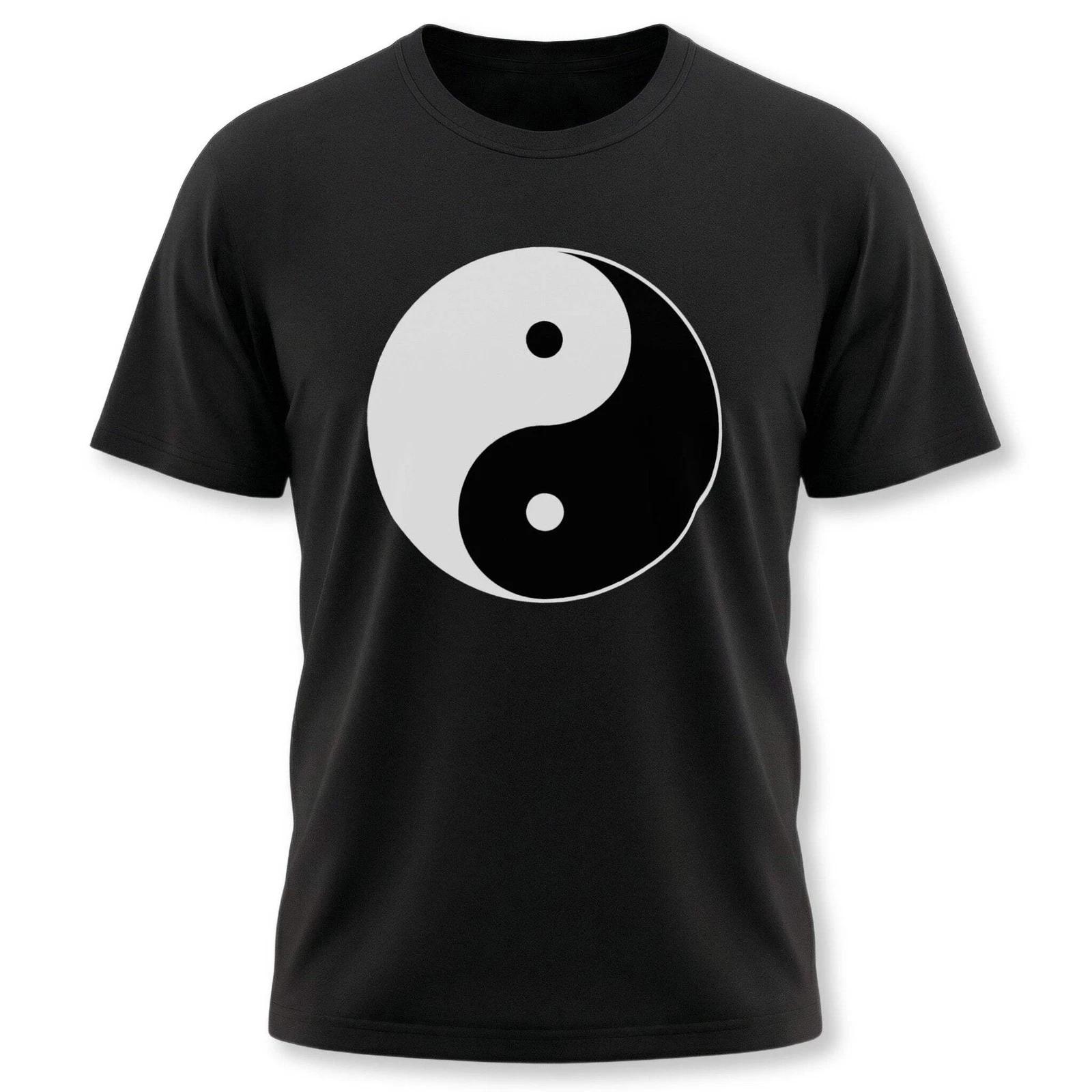 Yin Yang Symbol T-Shirt | Zen Harmony and Balance Graphic Unisex Tee Shirt S