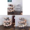 Kitchen Creative Spiral Egg Rack With Hanging Basket For Home Storage And Organization