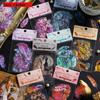 Office School Supplies PET Sticker Pack Feather Book Series Retro Waterproof Handbag DIY Collage Decoration Materials