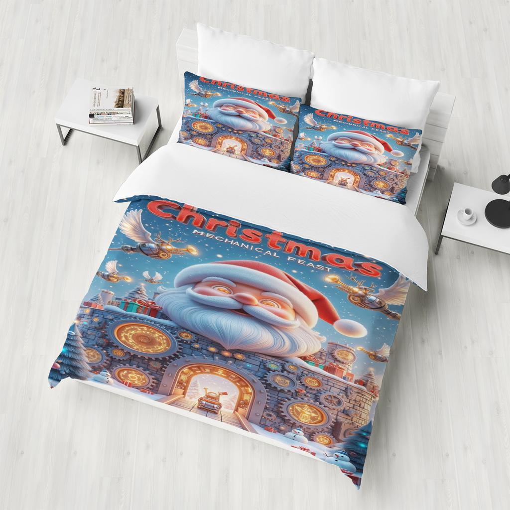 Christmas Duvet Cover Set Comforter Bedding 3D Children'S Bedding Set 3-Piece 1 Quilt Cover King Size