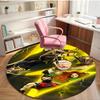 Black Adam Print Round Rug, Washable Floor Carpet, For Entryway Dorm Laundry Room Office Study, Home Decor Birthday Christmas Gift