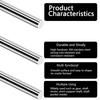 20Pcs Stainless Steel Round Rod DIY Craft, Smooth 40.6cm Shaft Rods for Industry Hobbies, Short