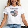 Memorial Day Shirt Land of The Brave Shirt Patriotic American Flag Clothes Heart Memorial Day Tops American Flag Shirt