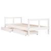 Children s Bed with Drawers White 80 x 200 cm Solid Pine Wood