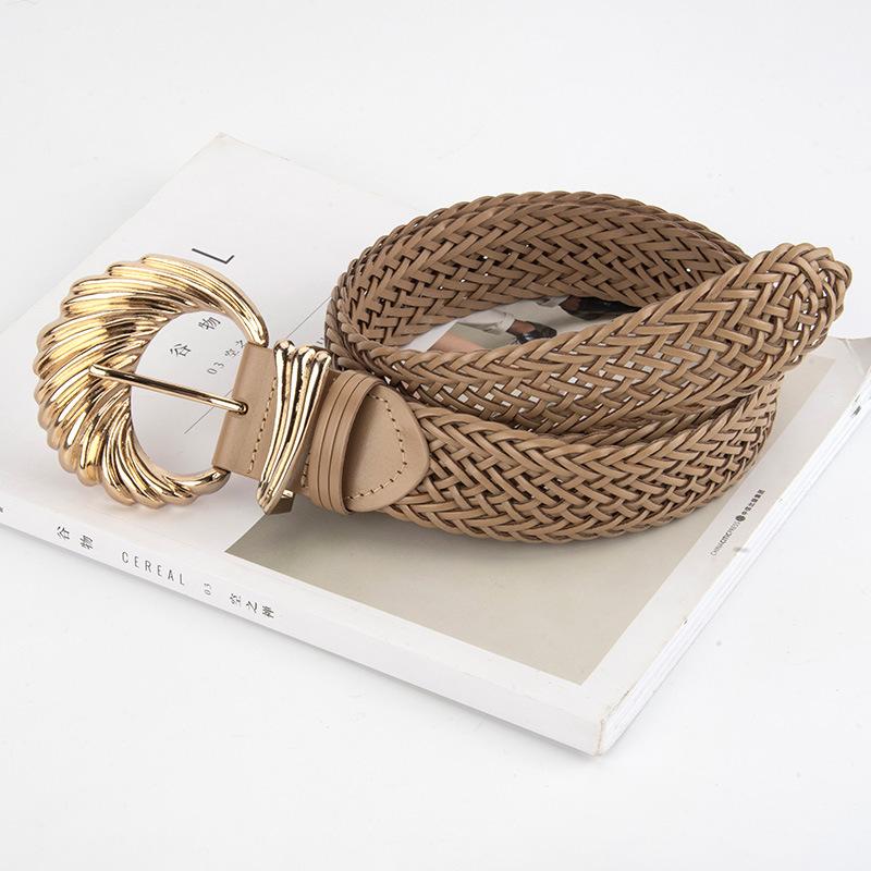 Korean Version of Retro Simple White Braid Paper Women's Belt Belt