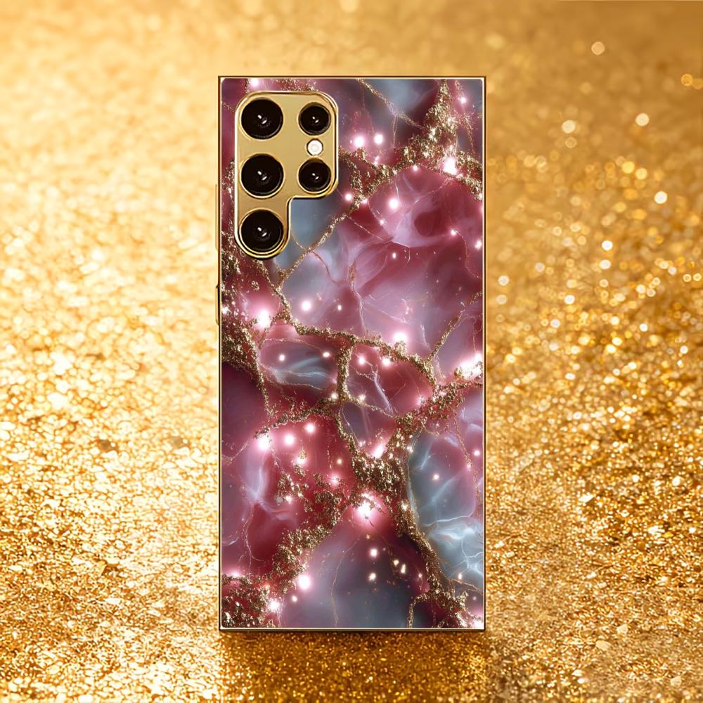 Bestseller model Luxurious PhoneCase Electroplated Glass PhoneCase for Samsung Galaxy S26 S25 S24 S23 S22 S21 FE,Ultra,Plus