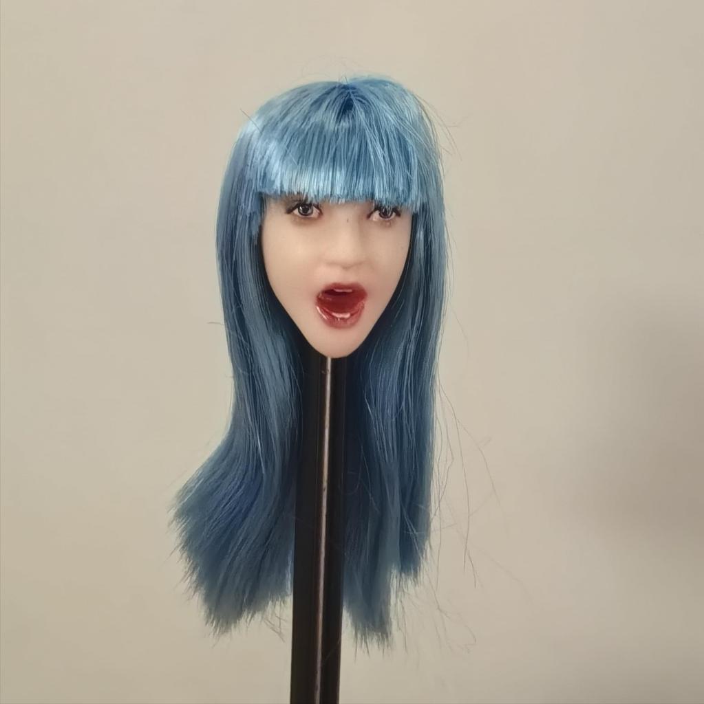 Hračky Koníčky Měřítko Akční figurka Hlava pro TBLeague a Jiné Perlově bílá Otevřená ústa Dlouhá Krása a Oblečení Ne & [TOYBARJAPAN] 1/6 Figurky,