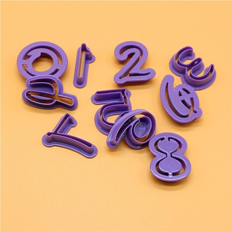 Neu 40 Pcs Alphabet Anzahl Charakter Brief Cookie Cutter Fondant Kuchen Keks Form Kuchen Dekorieren