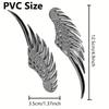 2pcs/1pair of PVC or Metal High Gloss Stickers Angel Wing Decorative Stickers Glitter Accents Anime Theme Glossy Surface