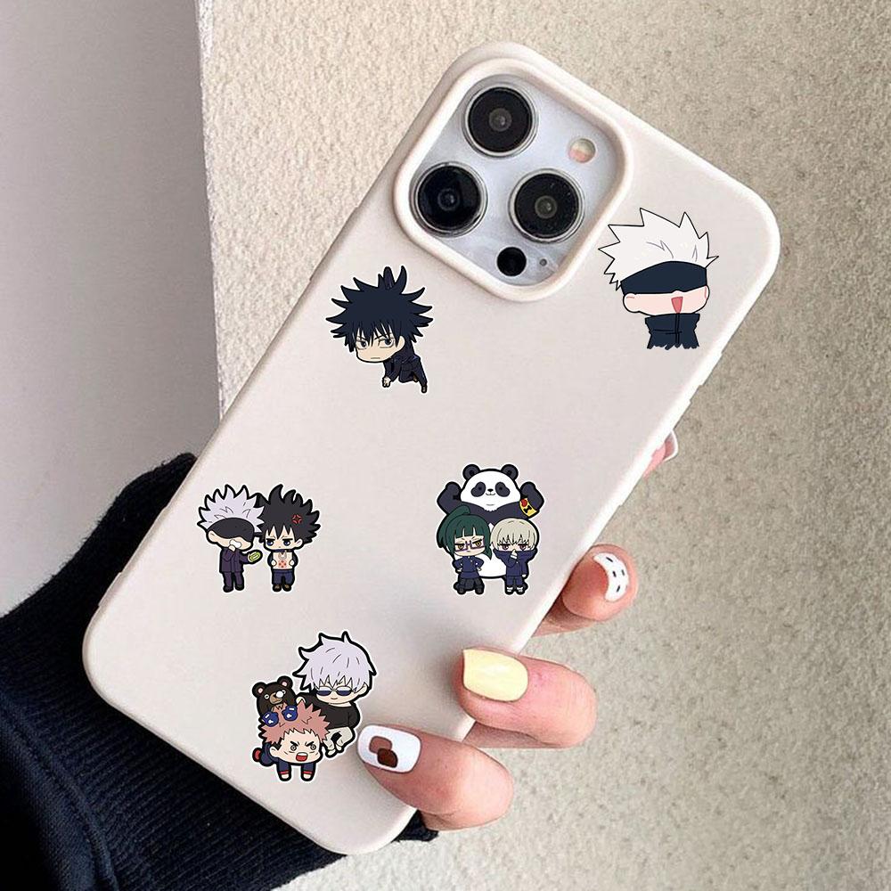 50Pcs Jujutsu Kaisen anime stickers based on the Japanese manga can be used to decorate computers or as gifts or holiday presents