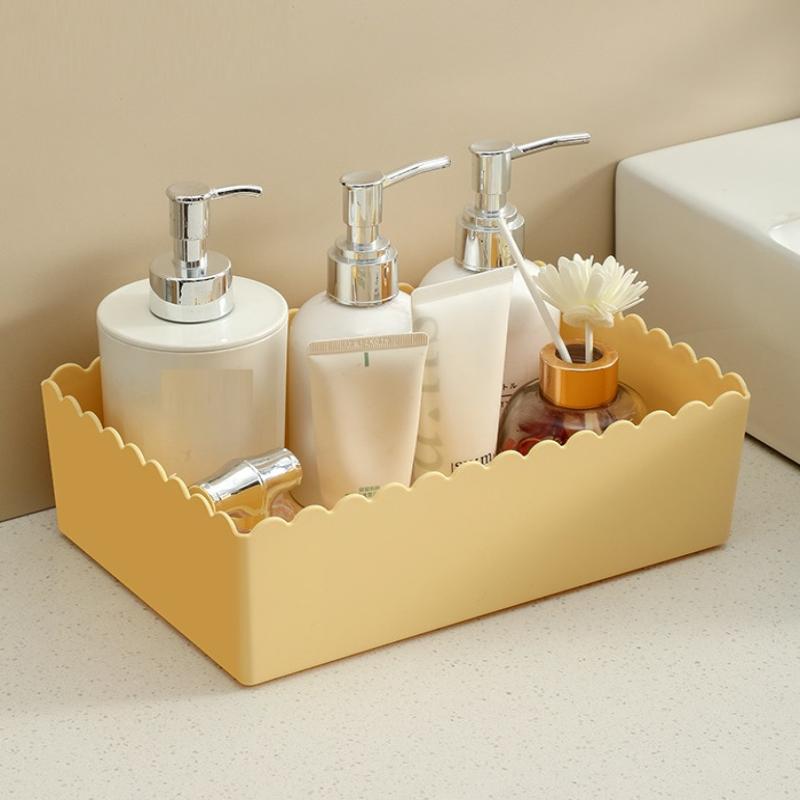 1 Pezzo Scatola Portaoggetti da Scrivania Organizer per Cosmetici Scatola Portaoggetti in Plastica Cesto Portaoggetti Vari Snack Scatola per Organizzazione Bagno Cucina