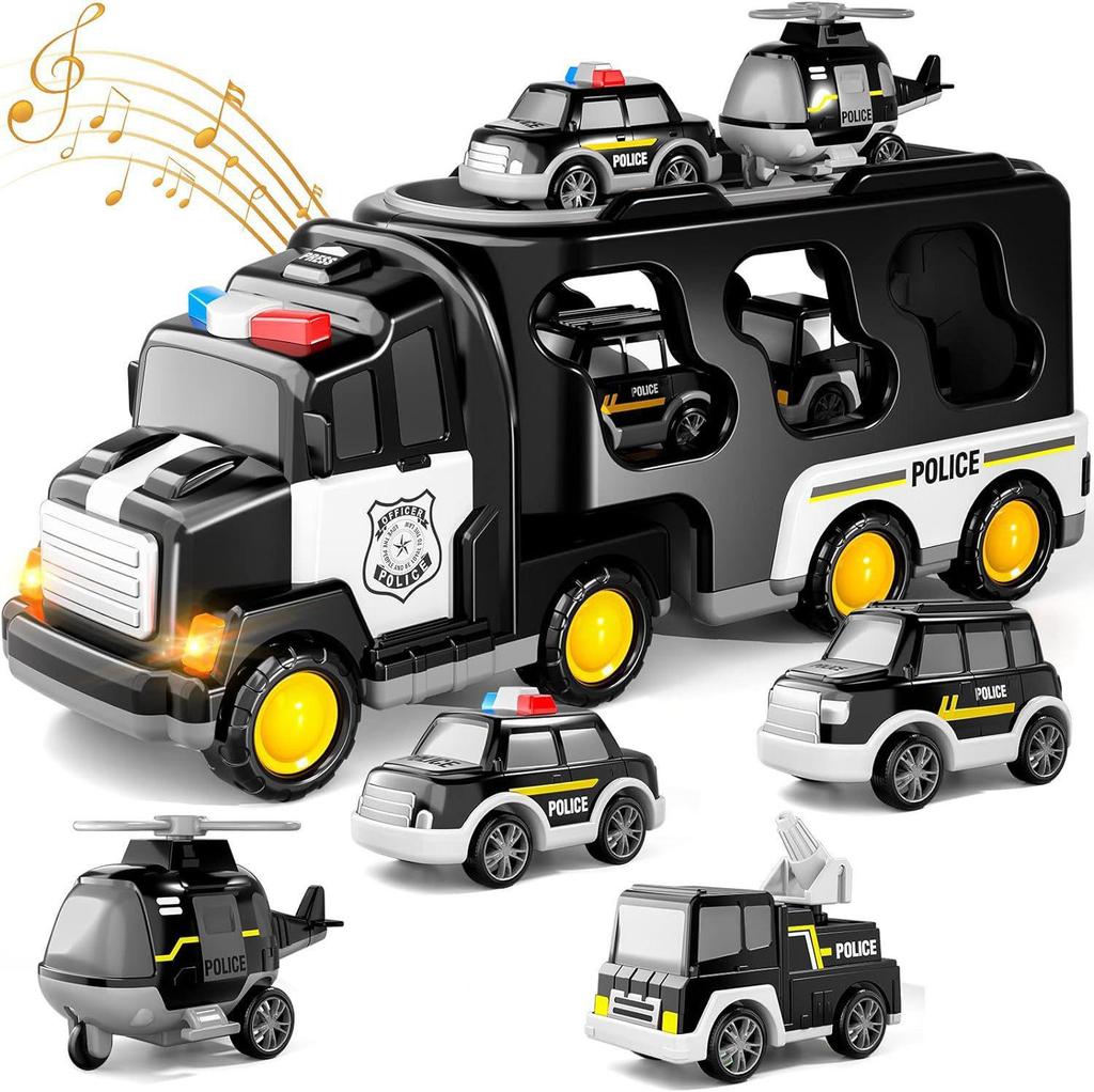 Cross-border Engineering Vehicle: Musical Inertial Fire Truck Toy for Kids