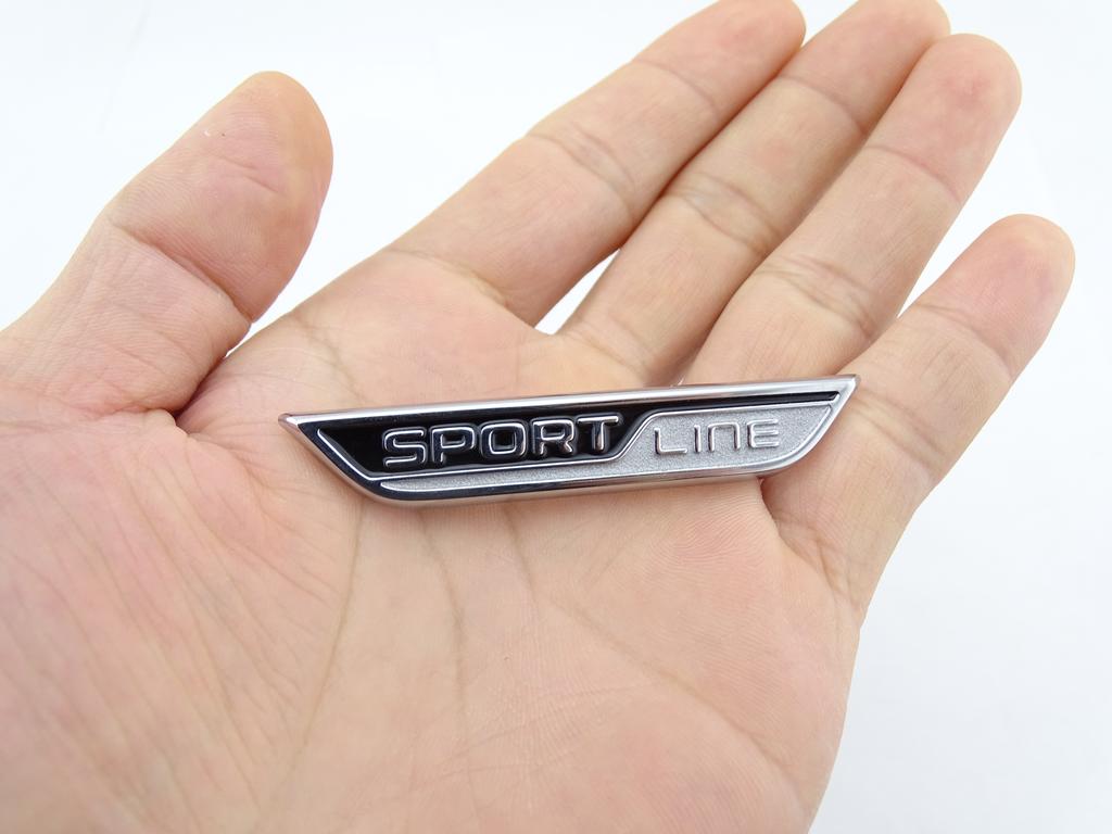 AAAIX1 SPORTLINE Logo For Skoda-Beautiful Interior SPORTLINE And Easy To Install For Everyone