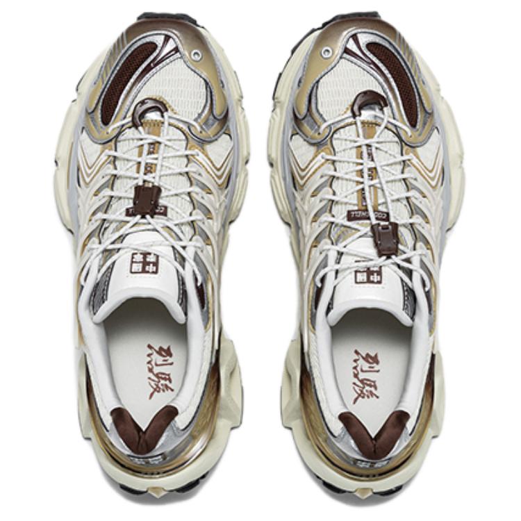 Li Ning Lijun Ace 3.0 Retro Trend Sports Casual Shock Absorbing Breathable Low Top Dad Shoes Women Sneaker AZGW348-3