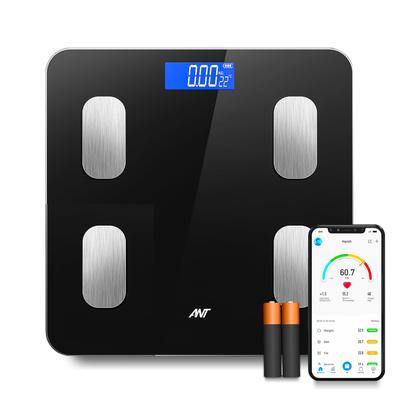 ANT Aura Smart Digital Body Fat Scale with Bluetooth | Accurate Weighing Machine for Body Weight, BMI, Muscle Mass, Body Composition | 180Kg Capaci