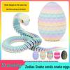 3D Printed Movable Snake Egg & Small Snake Toy Ornament Set - DIY Animal Model Gift