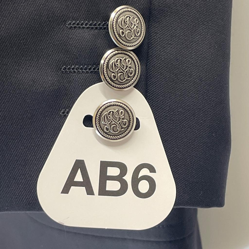 J.PRESS 2015 AW Navy Silver Metal Button Blazer Jacket 38L blackUsed