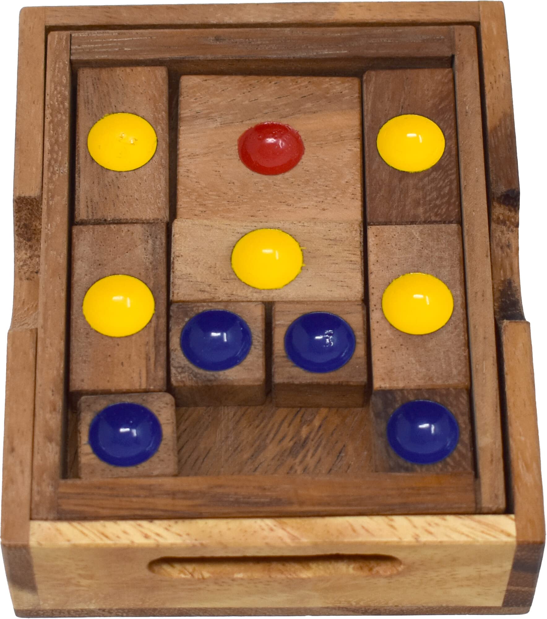 

Маленькая раздвижная головоломка, Деревянная игра, Обучающая, Тренировка мозга, Девочка в коробке, Сделано в Таиланде [Товар]