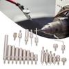 22 Pcs 0.01mm Accuracy Dial Indicator Tips Carbon steel Pointed Tip Set  For Precision Measurement