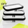 Portable Jewelry Case for Trip Clear Zipper Storage Bag, Durable Hard Shell Case, Pill Box Travel Dustproof Container, Headphones Pills And