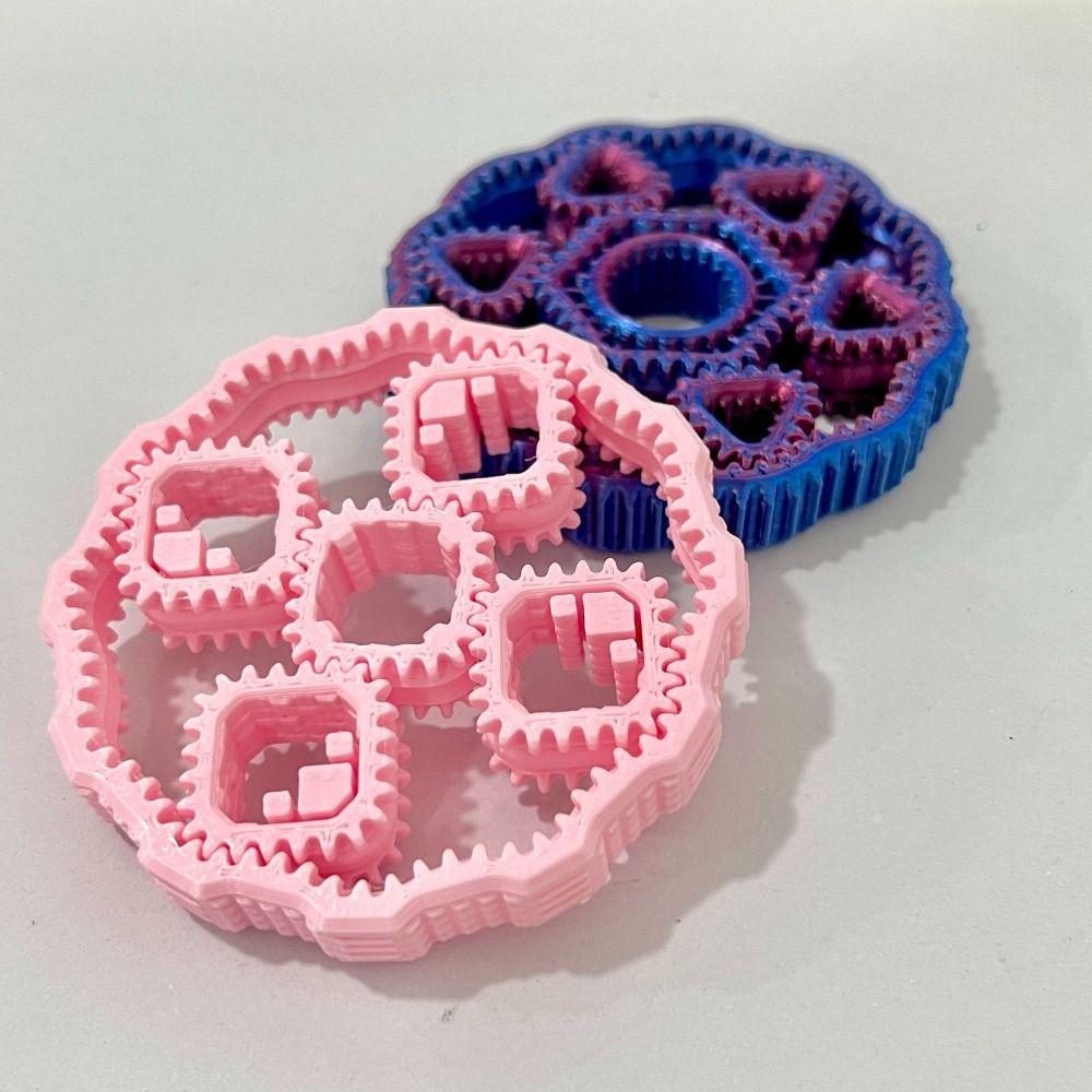 3D Printed Fidget Gear Spin Toy Sensory Gear Fingertip Toy Hand Spinner  Children's Gifts