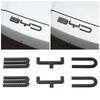 For BYD SEAl HAN SONG YUAN DOLPHIN ATTO 3 Accessories Car Front Bumper Emblem Badge Decal Black Carbon Logo Refit Sticker
