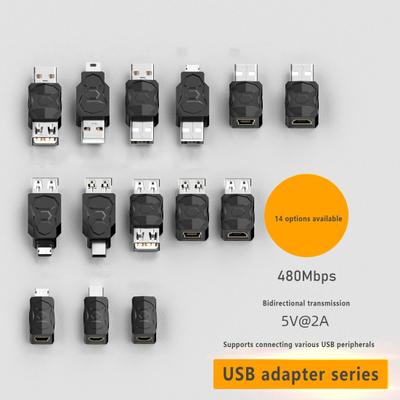 USB-Adapter Micro Mini auf 480 Gbit/s Plug & Play Einfache Hochgeschwindigkeitsübertragung USB-Strukturadapter