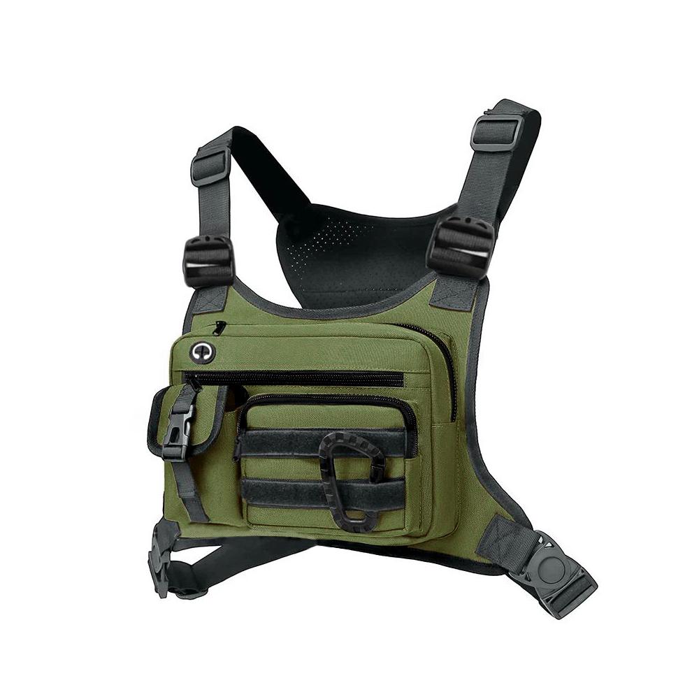 Borsttas voor Mannen EDC Anti-diefstal Waterdichte Borsttas Sling Bag Fietsen Hardlopen Buitenvest Crossbody Tas gray