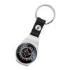 Compact Magnetic Guide Feature Keychain Zinc Alloy Craftsmanship with Woven Strap Emergency Directional Assist Tool