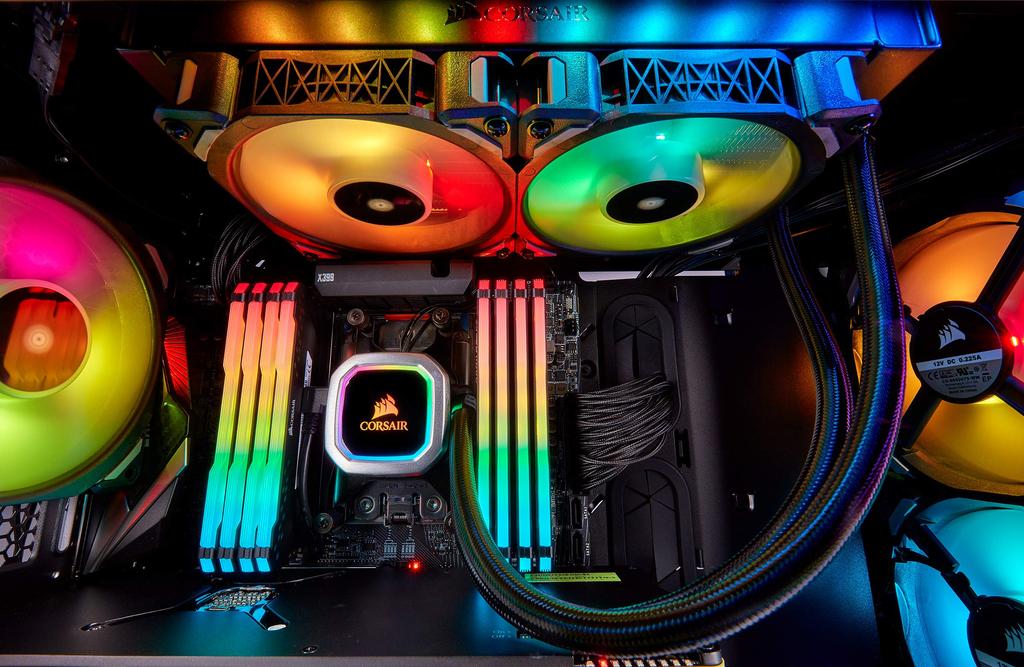 Corsair H100i RGB Platinum Liquid CPU Cooler with FN1248 12 x 3 cm All-in-One [Compatible Intel/AMD] CW-9060039-WW