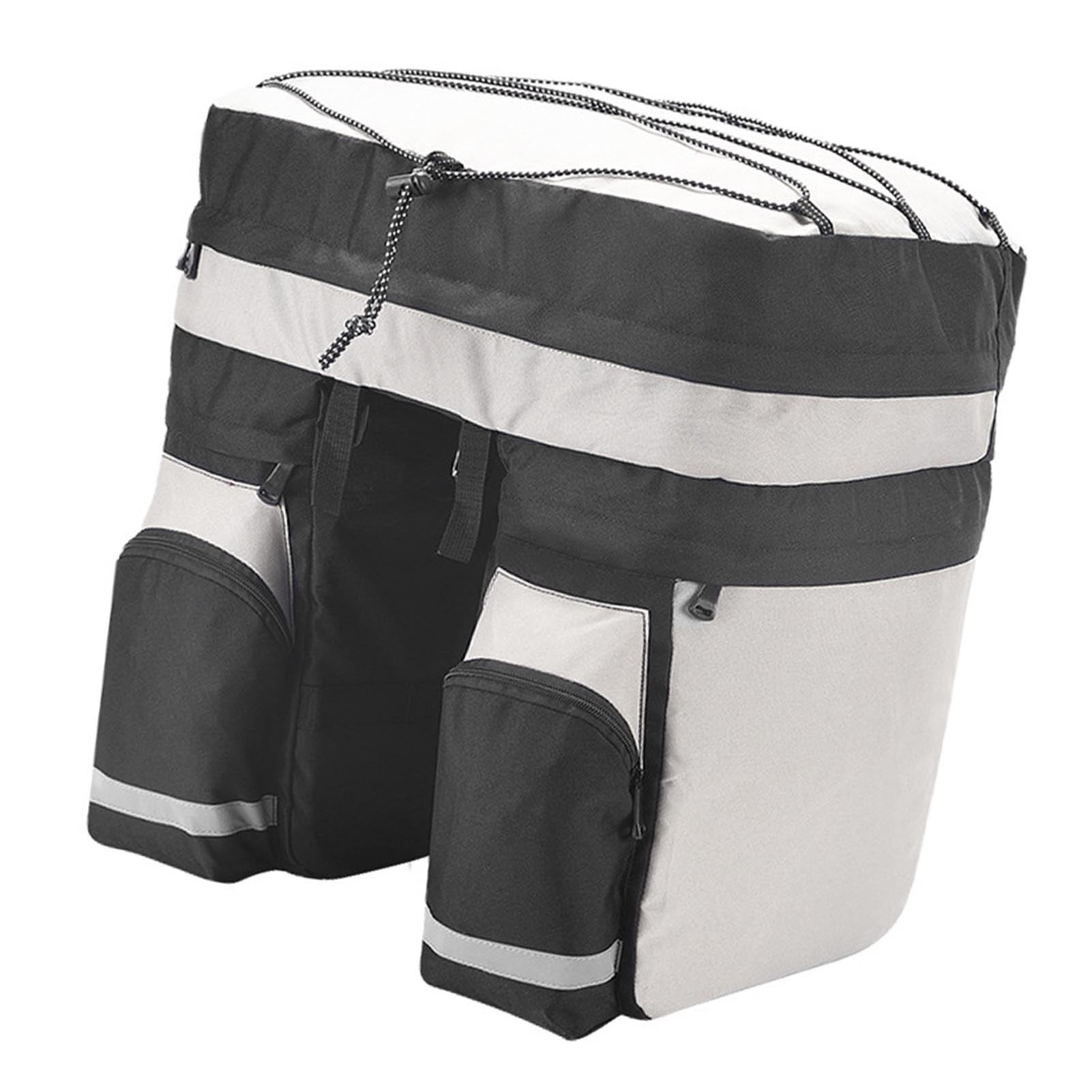 

Сумка для багажника велосипеда 60 л, большая вместимость, сумка на заднее сиденье, многофункциональная 3 в 1, багажник для хранения на заднем сиденье