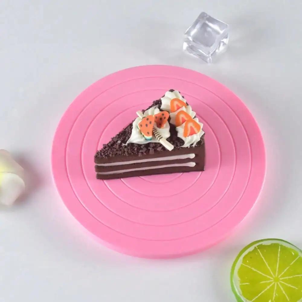 5,5palcový Mini DIY Zdobení Dortů Otočný Stojan Kulatý Stojan Manuální DIY Pečicí Nástroje Protiskluzová Základna 360 Stupňů Otočný Stojan