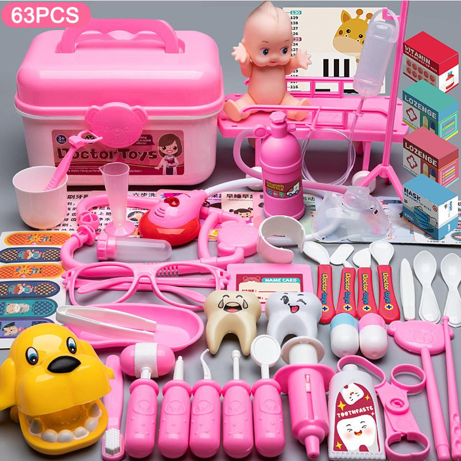 Deluxe Kids Doctor Play Set With Medical Tools, Baby Doll & Doctor Coat  Pretend Role Play Toy Kit