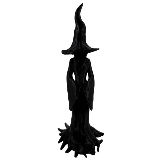 Halloween Enchanting Witch Statue 3D Printed Tree Root Black Witch