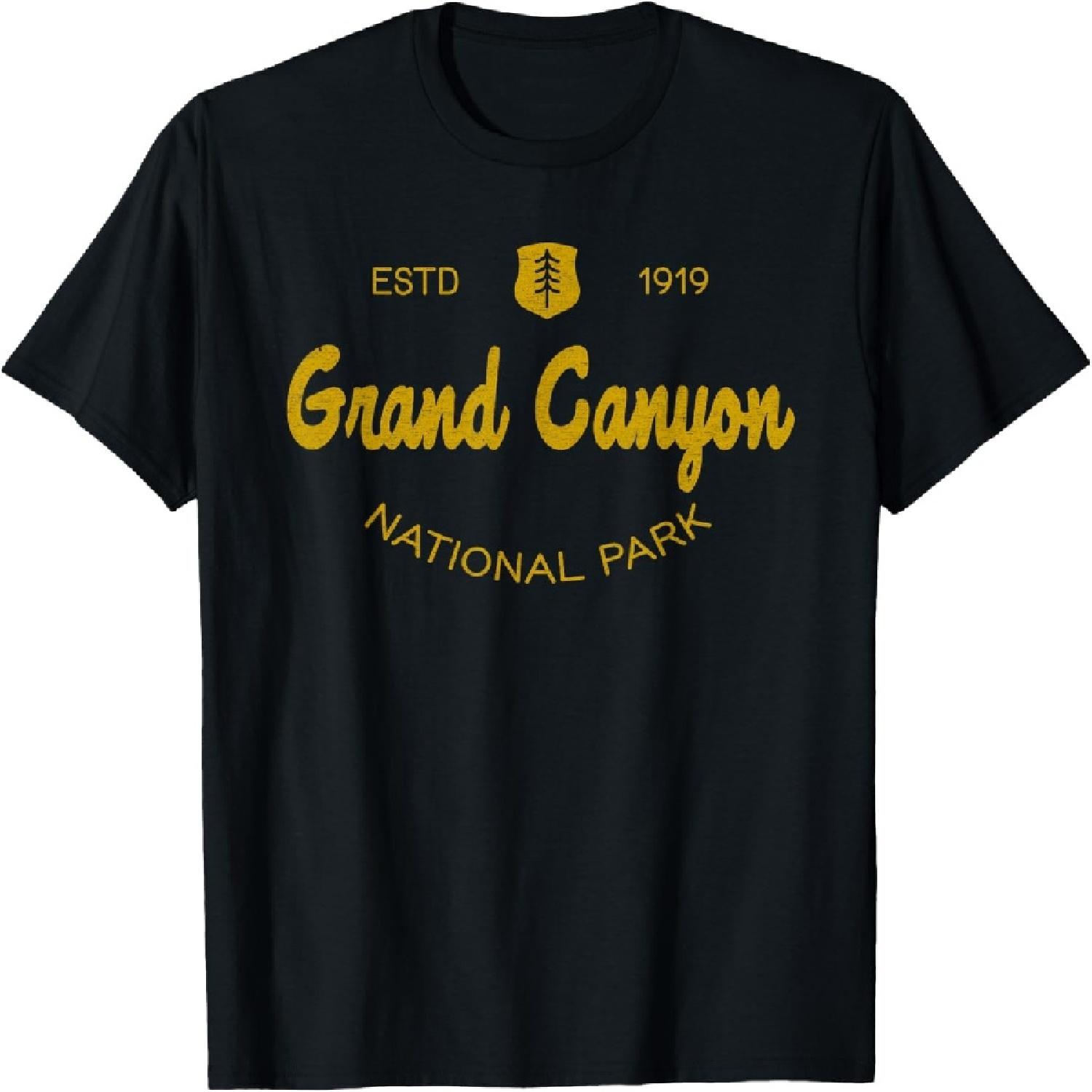 

Grand Canyon National Park Classic Script Style Text T-Shirt XXXXXL різнокольоровий