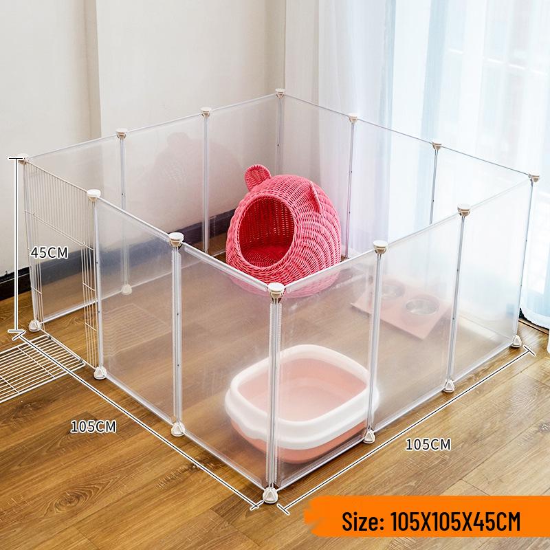Indoor Pet Playpen: Dog/Cat Enclosure with Free Splicing Cages for Dogs, Cats, and Rabbits.