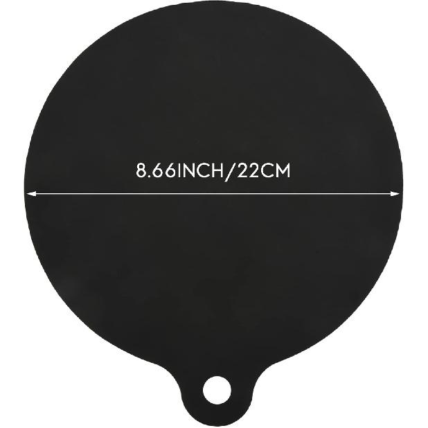 6 Pcs Induction Cooktop Mat Protector Nonslip Silicone Heat Insulation Pad Cook Top Cover Reusable Heat Insulated Mat, Black