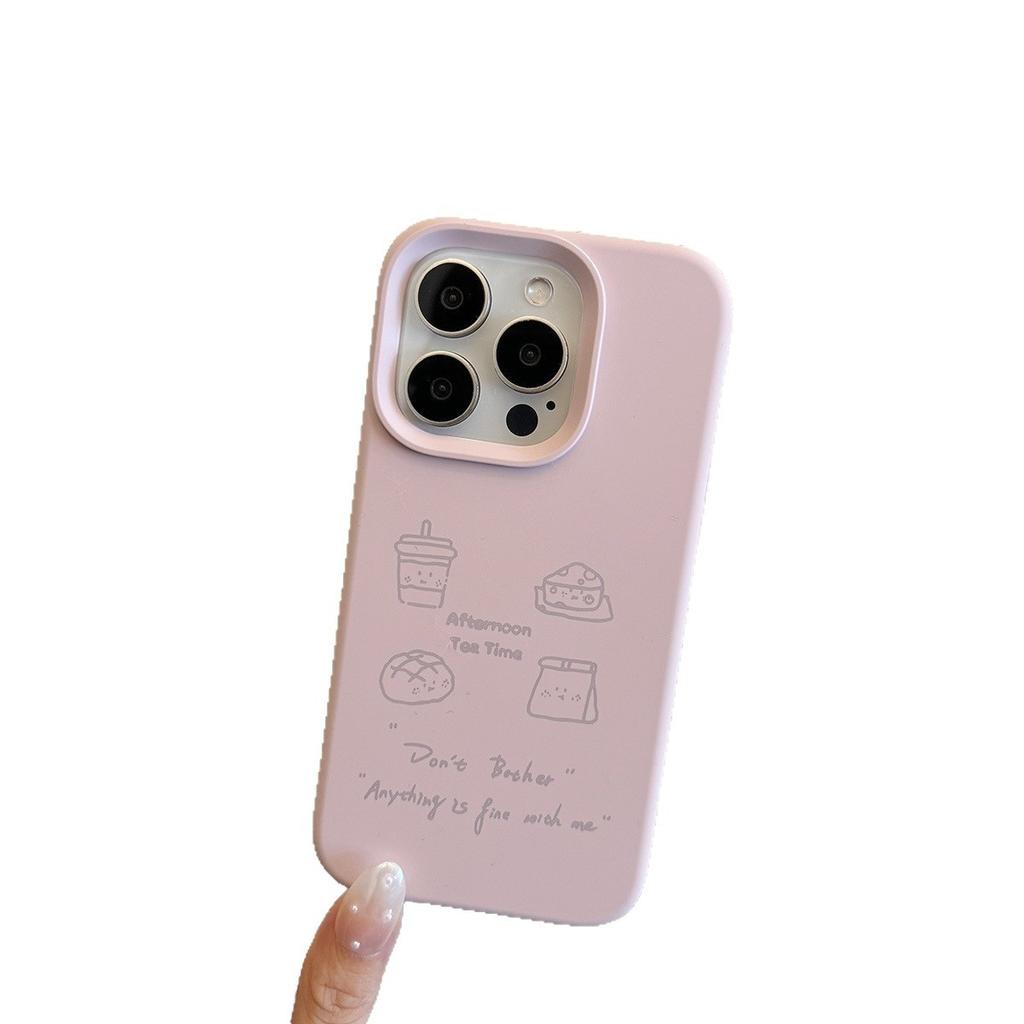 Happy Afternoon Tea for Apple 17promax Mobile Phone Case for IPhone16promax Imitation Liquid New Model 15 Pieces