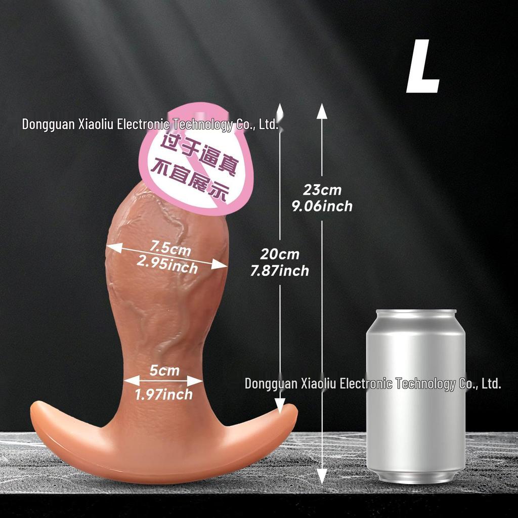 Rear Garden Silicone Anal Plug - Extra Large, Soft, Irregular Adult Toy