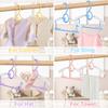 Ultra-Thin Non-Slip Laundry Infant Pant Hangers for Newborn Clothes -Adjustable Children Coat Hanger for Girl Boy Toddler Kids