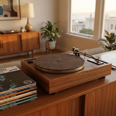 300*3mm Turntable Slipmat Cork & Rubber Record Mat Pad 12in Vinyl Record Mat For LP Records