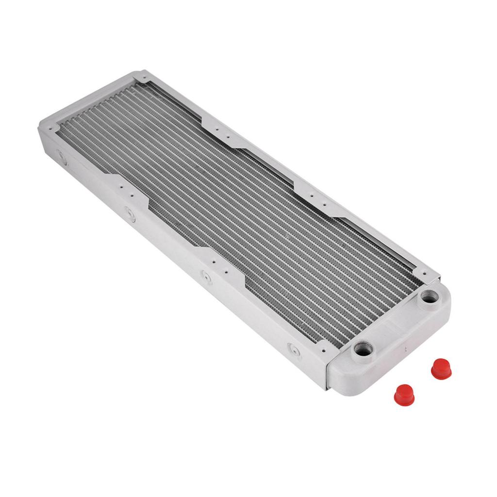 Aluminum Heat Sink Computer Water Cooling Liquid Heat Exchanger White (240mm)