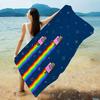 Cartoon N-Nyan Cats Big Microfiber Beach Towels Quick Dry Towel Sand Beach Towels Pool Towel for Travel Swim Pool Yoga