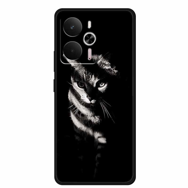 For Realme 14 Case Realme14 5G RMX5070 Phone Shell Soft Silicone Back Cover For Realme 14 Global Black TPU Funda Cute Capa Coque