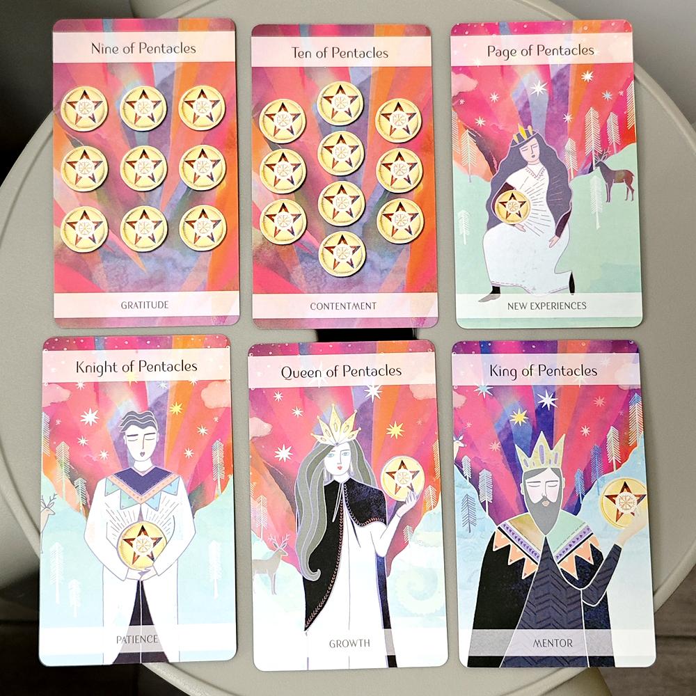10.3*6cm Magický severský tarot Kompletní balíček 79 karet inspirovaný starými severskými mýty a folklórem