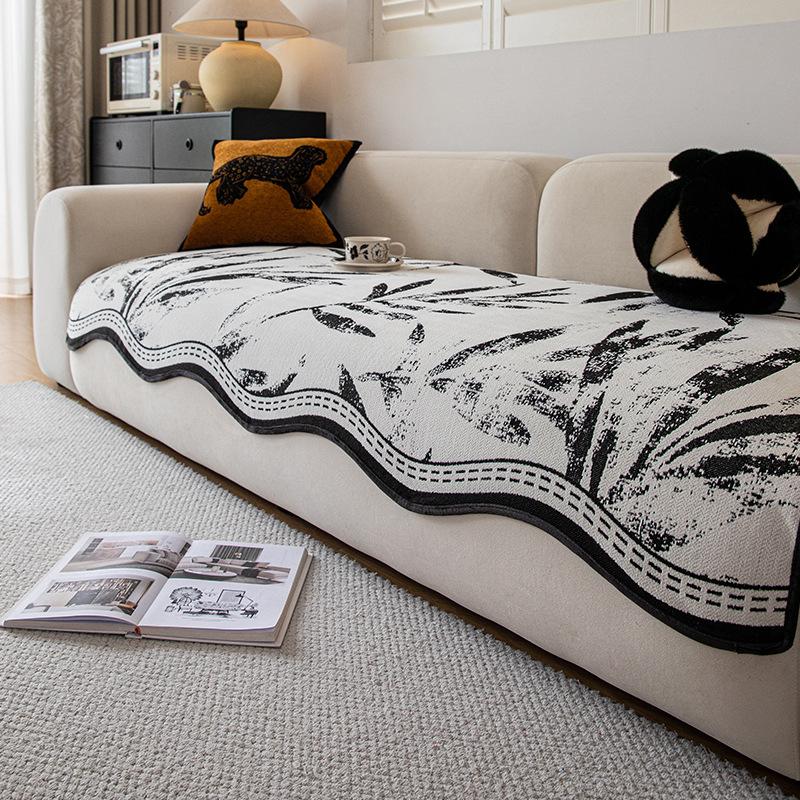 

Advanced Sense New Sofa Cushion Universal In All Seasons One-Piece Non-Slip Seat Cushion Special-Shaped Straight Sofa Cover 90*70cm