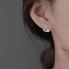 High-End 925 Sterling Silver Flower Stud Earrings - Niche Design, 2025 Collection
