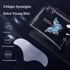 5 Stück 6D Mikroplastiklinie Gesetz Faltenpflaster Augenpflaster Maske Weniger als 0,3 mm Feuchtigkeitsspendendes Serum Anti-Falten Reduziert feine Linien