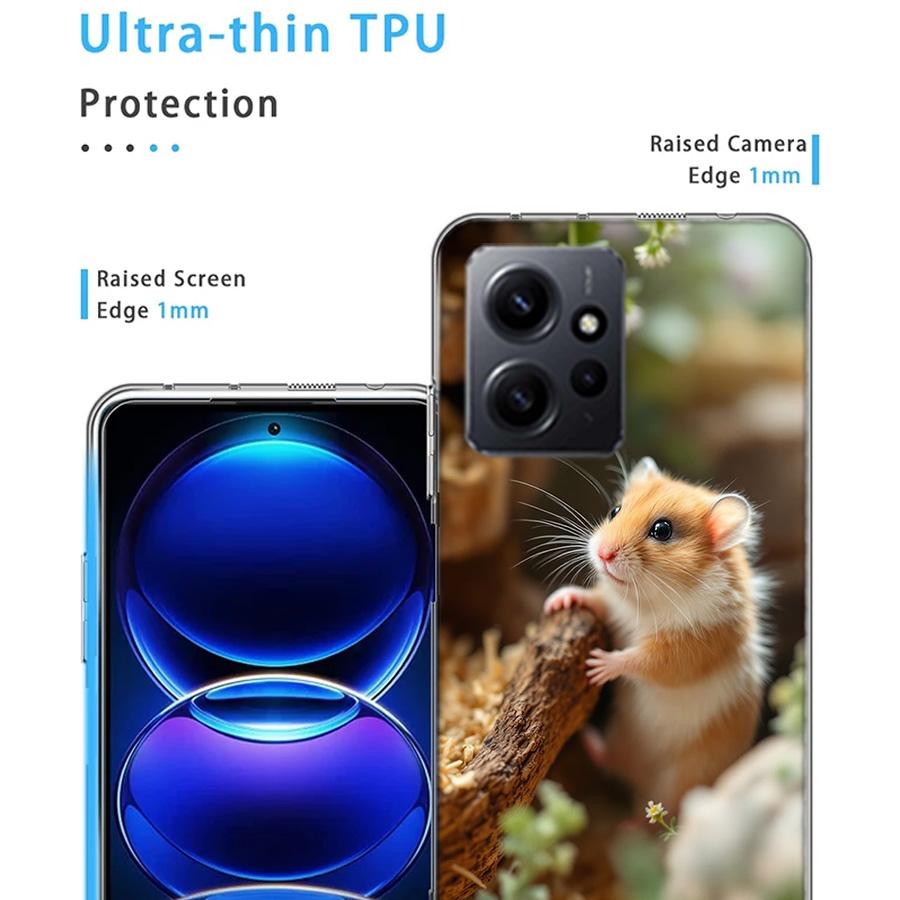Hamsters With Hats Have Ears Phone Case For Redmi Note 14 13 12 11 Pro Plus 14S 12S 11S 11T 11E 10S 9S 10 9 Pro Cover TPU Shell
