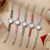 New Color Mermaid Stylish Simple Versatile Ladies Epoxy Bracelet Watch Ladies Diamond Quartz Watch